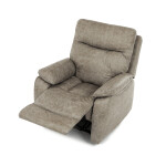 TV a relaxační křeslo s manuálním ovládáním, potah lanýžová látka v dekoru vintage