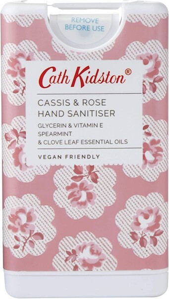 Cath Kidston Antibakteriální sprej na ruce Cassis & Rose 20 ml, růžová barva
