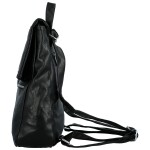 Stylový dámský koženkový kabelko-batoh Admir, černý