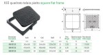 MIDAS KIO poklop z kompozitního materiálu 12,5 t 500x500 s plochým rámem do dlažby