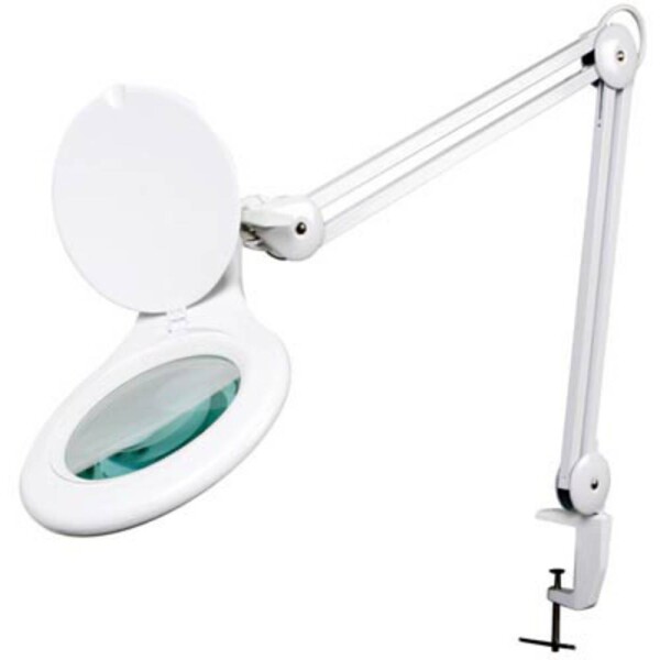 Velleman VTLLAMP2W Lupa s LED osvětlením - 5 dioptrie - 4 W - 48 LED - bílá zvětšení=2.25 x 100 mm Třída energetické účinnosti 2021 produkt v porodeji (EE2020)