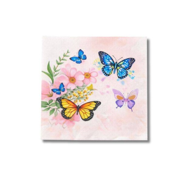 Dortisimo Ubrousky s květinami a motýlky (20 ks)