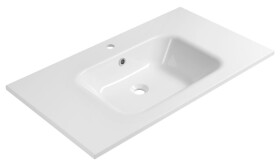 SAPHO - ARECA umyvadlo, litý mramor, 91x51,5cm, bílá AC091