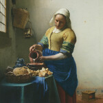 Nástěnný poznámkový kalendář 2026 NOTIQUE - Johannes Vermeer, 30 x 30 cm