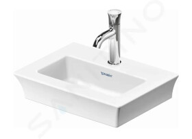 DURAVIT - White Tulip Umývátko 450x330 mm, 1 otvor pro baterii, bílá 0737450041