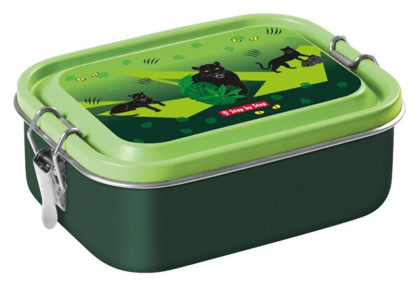 Krabička na svačinu z nerezové oceli Black Cat