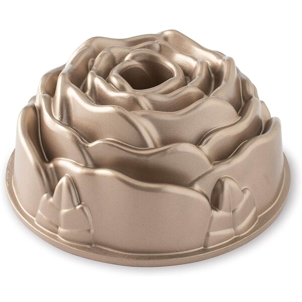 Nordic Ware forma bábovka Rose 2,3 l měděná - Nordic Ware Hliníková forma na bábovku Rose, šedá barva, kov
