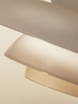 Louis Poulsen Závěsná lampa PH 5 Ø320 Opal White, béžová barva, bílá barva, plast