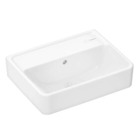 HANSGROHE - Xanuia Q Umývátko 45x34 cm, s přepadem, bez otvoru pro baterii, bílá 60229450