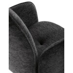 Jídelní židle, černá, hladká látka, DCH-D1330 BK2