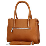 Módní dámská koženková kabelka do ruky Armin, hnědá