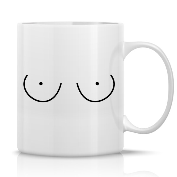 PRSA (MALÁ) - klasický bílý keramický hrníček 300 ml