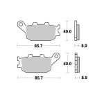 Brzdové destičky proHonda – Kawasaki – Suzuki – Yamaha S1035N