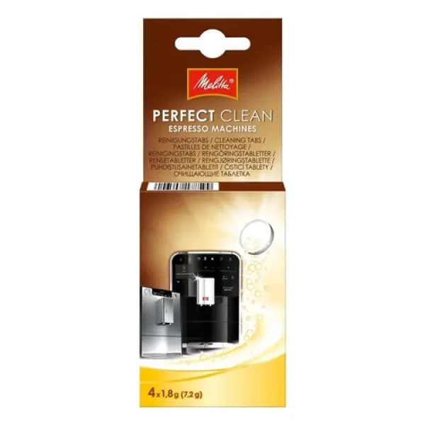 Melitta Perfect Clean čisticí tablety / Čisticí tablety pro kávovary / 4x1,8 g (2210371)