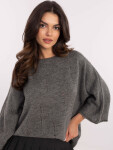 Jumper DHJ SW 9314.04P tmavě šedý jedna velikost