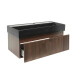Koupelnová skříňka s umyvadlem SAT Evolution 98x30x44,8 cm ořech mat SATEVO100NAU2B SATEVO100NAU2B