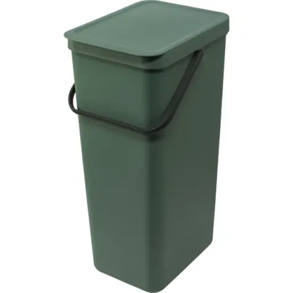 Brabantia Sort Go Odpadkový koš 40 L zelená / s rukojetí / plast / 26.7 x 62 x 34.1 cm (251023)