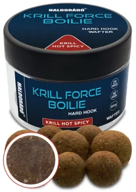 Haldorádó Wafters Krill Force Hard Hook Boilies 24/30mm Krill Hot Spicy (HD32516)