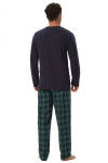 Pánské pyžamo 41913 Herb dark blue - HENDERSON tmavě modrá M