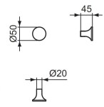 IDEAL STANDARD - La Dolce Vita Háček, Magnetic Grey T5511A5