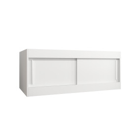 Nástavec na skříň Abi Barva korpusu: Bílá, Rozměry: 120 cm, Dveře: Bílá