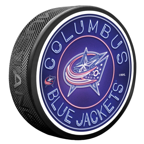 Mustang Puk Columbus Blue Jackets NHL Neon