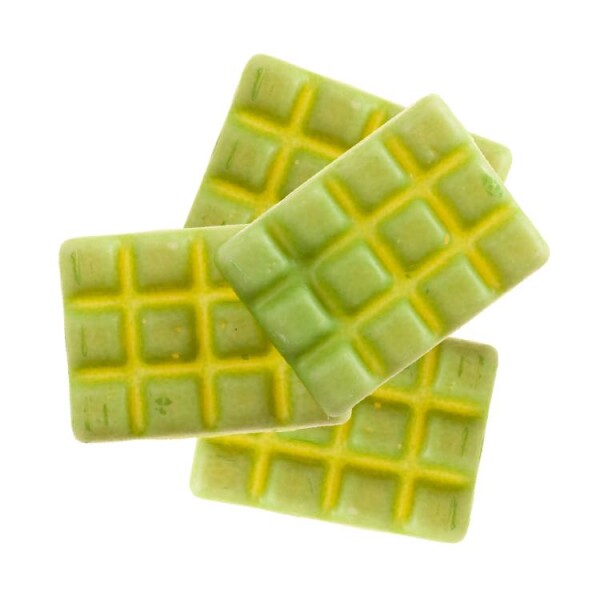 Dortisimo Čokoládová dekorace Tabulka čokolády zelená (10 ks)