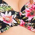 Horní díl plavek 219 Floral - AVA černá 75/H
