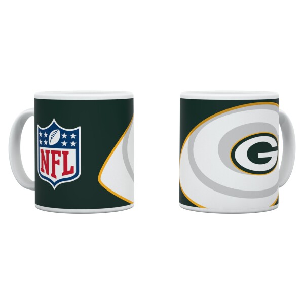 Hrnek Green Bay Packers NFL Shadow Logo & Shield (330 ml)