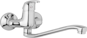 JB Sanitary Nástěnná dřezová a umyvadlová baterie SLIM, rozteč 100 mm, S ramínko 300 mm A10 30 40