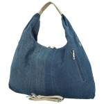 Trendy dámská textilní kabelka na rameno Kaela, zlatá