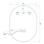 REA - Zrcadlo LED EGG 60x80 cm HOM-05523