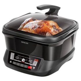 SENCOR SFR 9300BK černá / Multifunkční Fritovací Hrnec / 1800W / 4.8L / 40 - 240°C (8590669293155)