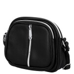 Trendy dámská koženková crossbody kabelka Cica, černá