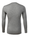 Merino Rise LS triko pánské tmavě šedý melír 2XL