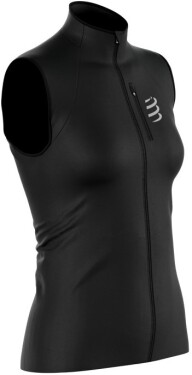 Běžecká vesta Compressport Hurricane Windproof Vest v2 W - Black Velikost textilu: L