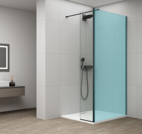 POLYSAN - ESCA otočný panel k instalaci na fixní sklo, 600, černá mat ES3B60B
