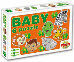 DOHÁNY Baby puzzle Zvířecí hlavičky 6v1