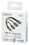 LogiLink USB-C hub 3 porty černá, šedá / USB-C hub / 2x USB-A 2.0 / 1x USB-A 3.0 (UA0315)