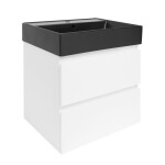Koupelnová skříňka s umyvadlem SAT B-Way 59x50x45 cm bílá lesk BWAY260WU2BB BWAY260WU2BB