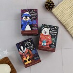 The English Soap Company Vánoční mýdlo Christmas Penguin - 100 g, modrá barva