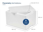 Termoboxy CZ & SK Polystyrenový termobox 31L/26Kg, Bílá