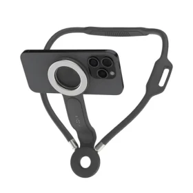 FIXED Držák telefonu na krk Creator Neck Phone Holder s podporou MagSafe šedý (FIXCNH-GR)