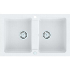 Dřez Granitový 2k 780x475 Bílá