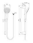 IDEAL STANDARD - Idealrain Evo Jet Set sprchové hlavice Circle, 3 proudy, chrom B1761AA