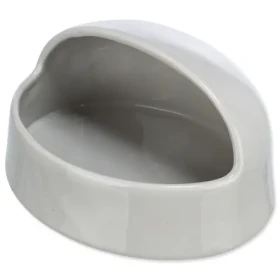 TRIXIE Keramická koupelna pro křečky a osmáky šedá / Koupelna pro hlodavce / 20 x 10 x 16 cm (G15-63009)