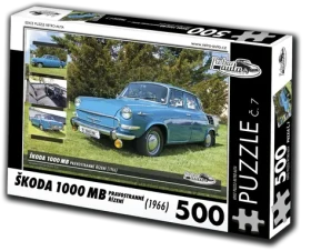 RETRO-AUTA Puzzle č. 7 Škoda 1000 MB (1966)