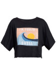 Roxy TIKI SURF ANTHRACITE dámské tričko krátkým rukávem