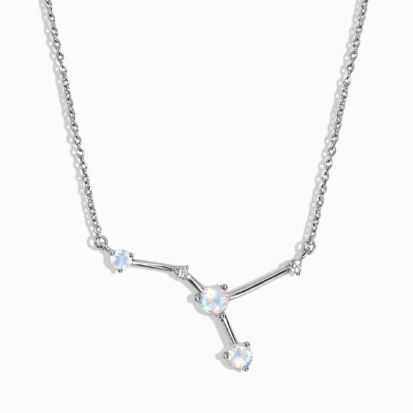 Elenys stříbrný náhrdelník Rak s drahokamem Moonstonem GU-DR27484N-SILVER