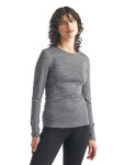 Dámské merino triko dlouhý rukáv ICEBREAKER Wmns 200 Oasis LS Crewe, Gritstone Heather velikost: S